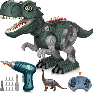 ربات اسباب بازی دایناسور کنترلی با ابزار Electric walking diy Dinosaur_اسباب بازی